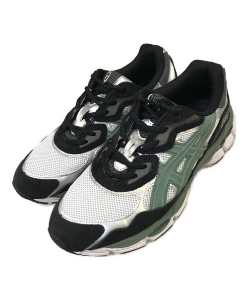 asics（アシックス）asics (アシックス) SPORTSTYLE GEL-NYC ホワイト×グリーン サイズ:27の古着・服飾アイテム