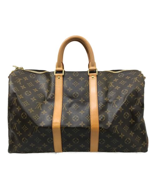 LOUIS VUITTON（ルイ ヴィトン）LOUIS VUITTON (ルイ ヴィトン) キーポル･バンドリエール 45　トラベルバッグ ブラウンの古着・服飾アイテム