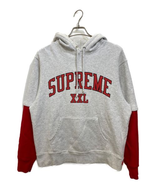 SUPREME（シュプリーム）SUPREME (シュプリーム) XXL Hooded Sweatshirt グレー サイズ:Sの古着・服飾アイテム