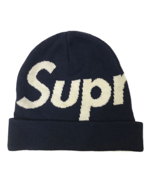 SUPREME（シュプリーム）SUPREME (シュプリーム) Big Logo Beanie ネイビーの古着・服飾アイテム