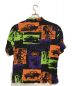 Hysteric Glamour (ヒステリックグラマー) HYSTERIC HELL柄 オープンカラーシャツ ブラック×オレンジ サイズ:XL：20000円