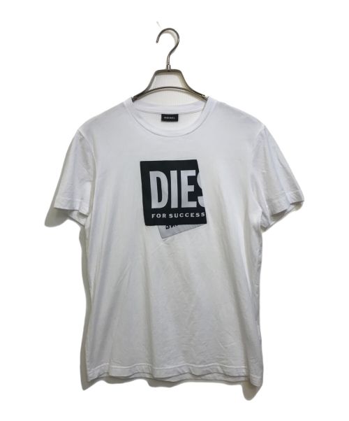 DIESEL（ディーゼル）DIESEL (ディーゼル) ロゴテープTEE ホワイト サイズ:Sの古着・服飾アイテム