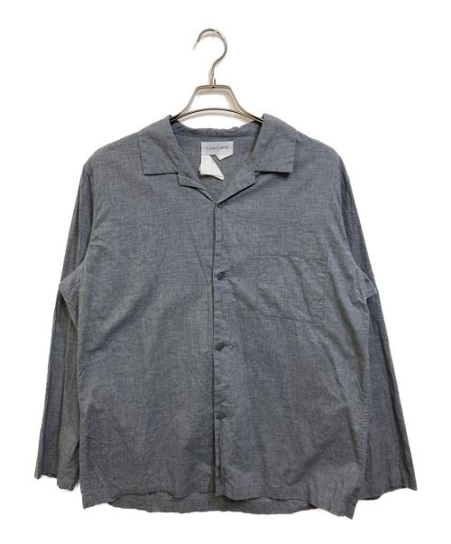 CONTEMPO（コンテンポ）CONTEMPO (コンテンポ) オープンカラーシャツ グレー サイズ:未記入の古着・服飾アイテム