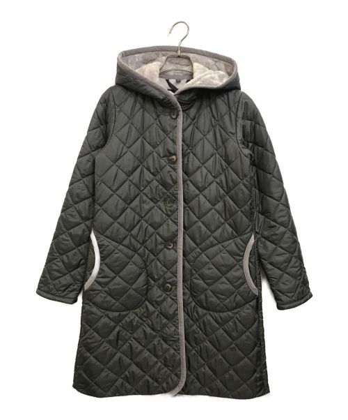 LAVENHAM（ラベンハム）LAVENHAM (ラベンハム) フーデッドキルティングコート グレー サイズ:36 未使用品の古着・服飾アイテム