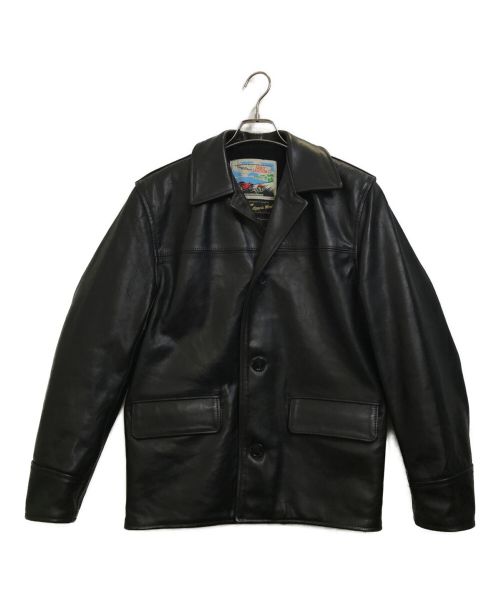 Aero LEATHER（エアロレザー）Aero LEATHER (エアロレザー) ホースハイドレザージャケット ブラック サイズ:36の古着・服飾アイテム