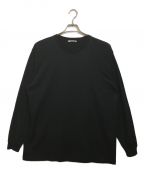 AURALEEオーラリー）の古着「LUSTER PLAITING L/S TEE ロングスリーブTシャツ」｜ブラック