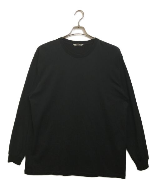 AURALEE（オーラリー）AURALEE (オーラリー) LUSTER PLAITING L/S TEE ロングスリーブTシャツ ブラック サイズ:4の古着・服飾アイテム