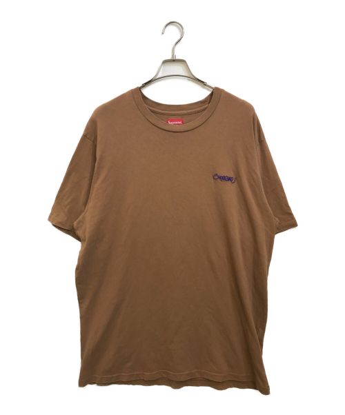 SUPREME（シュプリーム）Supreme (シュプリーム) Washed Handstyle S/S Top ブラウン サイズ:XLの古着・服飾アイテム