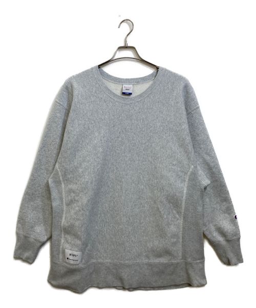 Champion REVERSE WEAVE（チャンピオンリバースウィーブ）Champion REVERSE WEAVE (チャンピオンリバースウィーブ) WTAPS (ダブルタップス) コラボスウェット グレー サイズ:XLの古着・服飾アイテム