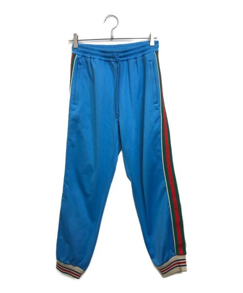 GUCCI（グッチ）GUCCI (グッチ) 21SS Web Line Technical Jersey Pant スカイブルー サイズ:XSの古着・服飾アイテム