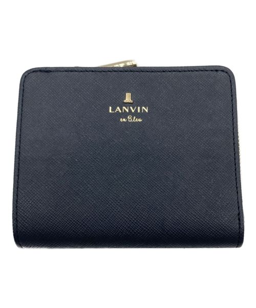 LANVIN en Bleu（ランバンオンブルー）LANVIN en Bleu (ランバンオンブルー) 2つ折り財布 ネイビーの古着・服飾アイテム