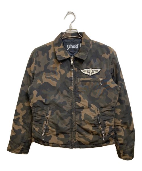 Schott（ショット）Schott (ショット) NYLON TRUCKER JKT グリーン サイズ:Mの古着・服飾アイテム