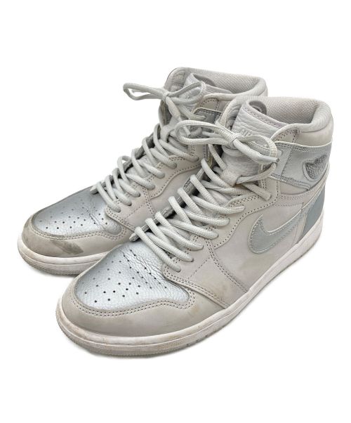 NIKE（ナイキ）NIKE (ナイキ) AIR JORDAN 1 HIGH OG CO JP ハイカットスニーカー ホワイト×シルバー サイズ:27cmの古着・服飾アイテム