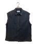 UNUSED（アンユーズド）の古着「12oz Sleeveless denim shirt ノースリーブデニムシャツ」｜ブラック