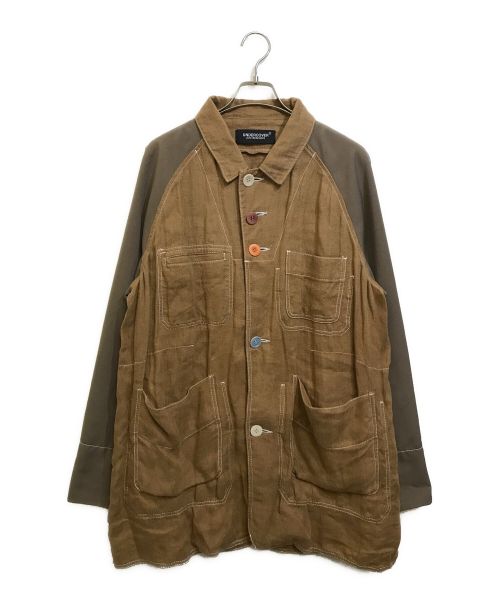 UNDERCOVER（アンダーカバー）UNDERCOVER (アンダーカバー) 21SS 袖切替ワークジャケット ブラウン サイズ:SIZE 3の古着・服飾アイテム