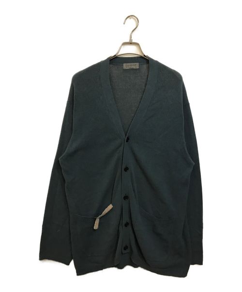 Yohji Yamamoto pour homme（ヨウジヤマモト プールオム）Yohji Yamamoto pour homme (ヨウジヤマモト プールオム) Vネックカーディガン グリーン サイズ:3の古着・服飾アイテム