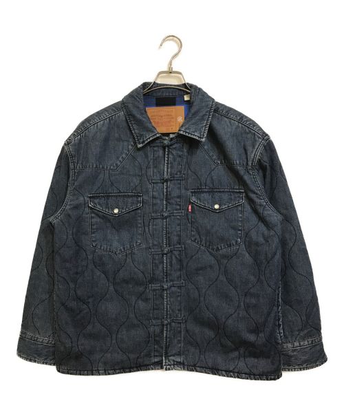 LEVI'S（リーバイス）LEVI'S (リーバイス) CLOT (クロット) チャイナボタンキルティングデニムジャケット インディゴ サイズ:Mの古着・服飾アイテム