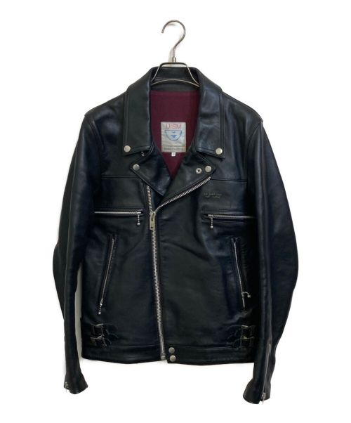 UNDERCOVERISM（アンダーカバーイズム）UNDERCOVERISM (アンダーカバーイズム) BIKER LEATHER JACKET ダブルライダースジャケット ブラック サイズ:2の古着・服飾アイテム