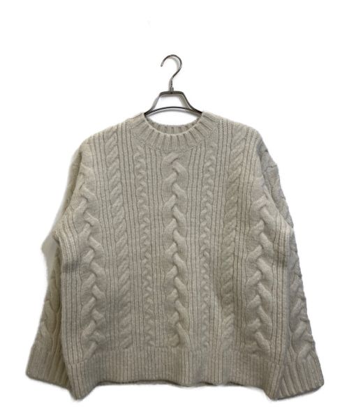 ROTATE（ロテート）ROTATE (ロテート) CAMROSS KNIT SWEATER ケーブルニット アイボリー サイズ:US2の古着・服飾アイテム