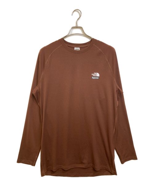 SUPREME（シュプリーム）Supreme (シュプリーム) THE NORTH FACE (ザ ノース フェイス) Base Layer L/S Top ブラウン サイズ:Lの古着・服飾アイテム