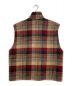 WOOLRICH (ウールリッチ) ウールチェックベスト レッド×ブラウン サイズ:L：4800円