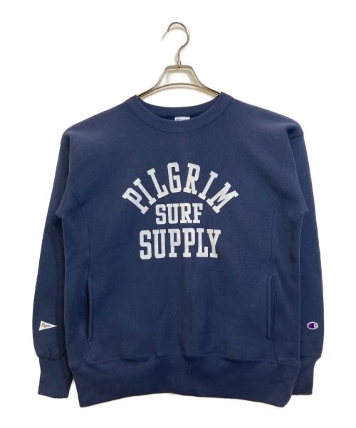 Champion REVERSE WEAVE（チャンピオン リバース ウィーブ）Champion REVERSE WEAVE (チャンピオンリバースウィーブ) PILGRIM (ピルグリム) スウェット ネイビー サイズ:S 未使用品の古着・服飾アイテム