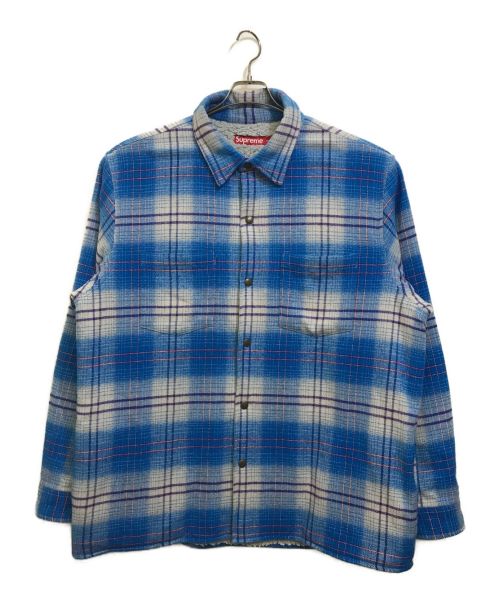 SUPREME（シュプリーム）Supreme (シュプリーム) 23AW Lined Flannel Snap Shirt ブルー サイズ:XXLの古着・服飾アイテム