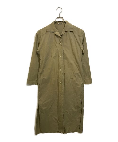 AURALEE（オーラリー）AURALEE (オーラリー) SELVEDGE WETHER CLOTH LONGSHIRT DRESS ベージュ サイズ:FREEの古着・服飾アイテム