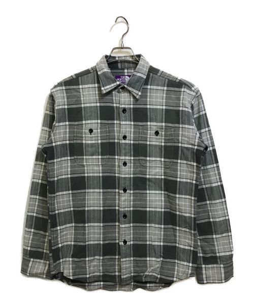 THE NORTH FACE（ザ ノース フェイス）THE NORTH FACE (ザ ノース フェイス) チェックネルシャツ グレー サイズ:Lの古着・服飾アイテム