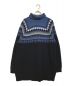 WHITE MOUNTAINEERING (ホワイトマウンテ二アニング) NORDIC PATTERN TURTLE NECK KNIT ブルー サイズ:SIZE 2：5800円