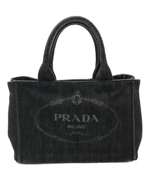 PRADA（プラダ）PRADA (プラダ) カナパ2wayショルダーバッグ グレーの古着・服飾アイテム