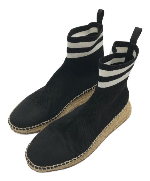 ALEXANDER WANG（アレキサンダーワン）ALEXANDER WANG (アレキサンダーワン) Dylan High Knit Espadrille Runners ソックエスパドリーユ ブラック サイズ:未記入の古着・服飾アイテム