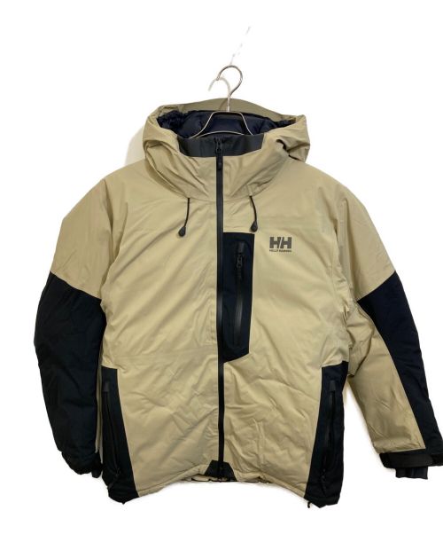 HELLY HANSEN（ヘリーハンセン）HELLY HANSEN (ヘリーハンセン) HHアングラーウォータープルーフダウンジャケット ベージュ サイズ:Lの古着・服飾アイテム