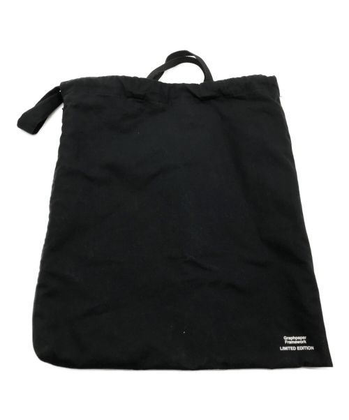 Graphpaper（グラフペーパー）Graphpaper (グラフペーパー) ELLA (エラ) Gabardine Cooking Coat Bag ブラックの古着・服飾アイテム