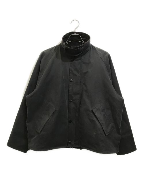 Barbour（バブアー）Barbour (バブアー) TRANSPORTワックスコットンショートブルゾン グレー サイズ:38の古着・服飾アイテム