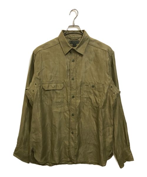 NIGEL CABOURN（ナイジェルケーボン）NIGEL CABOURN (ナイジェルケーボン) リネンツイルエンジニアシャツ オリーブ サイズ:50の古着・服飾アイテム