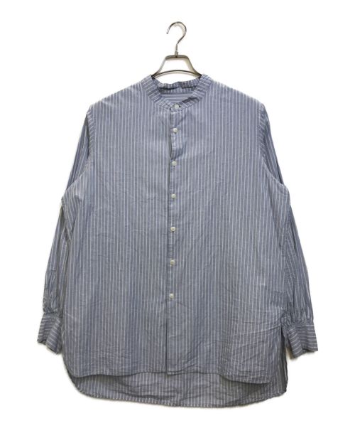 CASEY CASEY（ケーシーケーシー）CASEY CASEY (ケーシーケーシー) LIGNIERE PLI SHIRT-MICRO STRIPE ブルー サイズ:Ⅿの古着・服飾アイテム