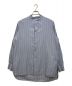 CASEY CASEY（ケーシーケーシー）の古着「LIGNIERE PLI SHIRT-MICRO STRIPE」｜ブルー