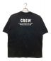 BALENCIAGA (バレンシアガ) CREW LOGO T-SHIRT ブラック サイズ:XL：18000円