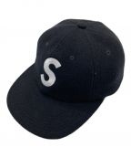 SUPREMEシュプリーム）の古着「WOOL S LOGO 6-PANEL キャップ」｜ブラック