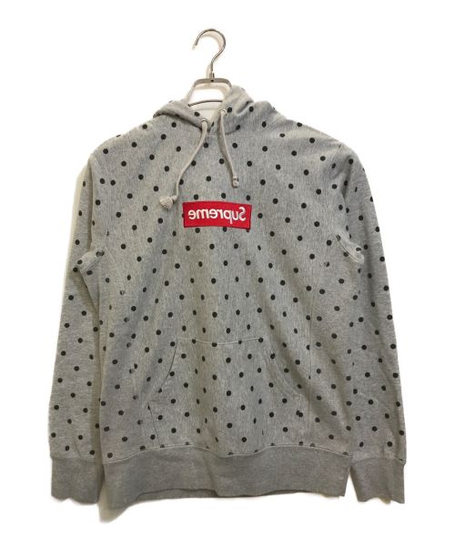 SUPREME（シュプリーム）Supreme (シュプリーム) COMME des GARCONS SHIRT (コムデギャルソンシャツ) Box Logo Hoodie グレー サイズ:Mの古着・服飾アイテム