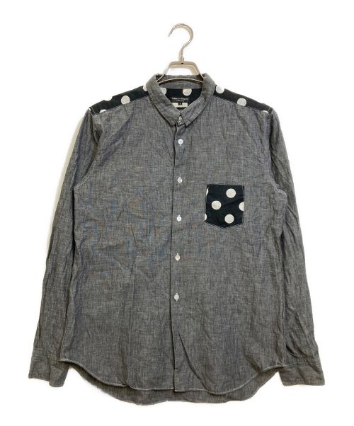 COMME des GARCONS HOMME PLUS（コムデギャルソンオムプリュス）COMME des GARCONS HOMME PLUS (コムデギャルソンオムプリュス) ドッキングシャツ グレー サイズ:Sの古着・服飾アイテム