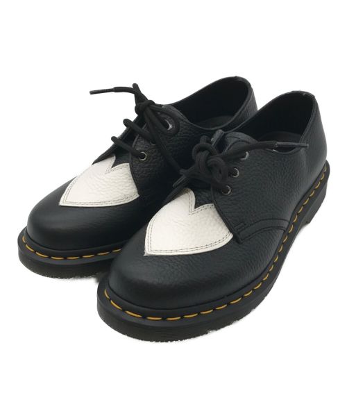 Dr.Martens（ドクターマーチン）Dr.Martens (ドクターマーチン) 3ホールシューズ ブラック×ホワイト サイズ:25の古着・服飾アイテム