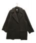 UNDECORATED（アンデコレイテッド）の古着「Wool Freece Melton P-Coat ウールフリースメルトン Pコート」｜ブラウン