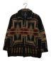 PENDLETON（ペンドルトン）の古着「ネイティブ柄コート」｜ブラック×ベージュ