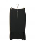 Maison Margielaメゾンマルジェラ）の古着「レイヤードロングスカート」｜ブラック