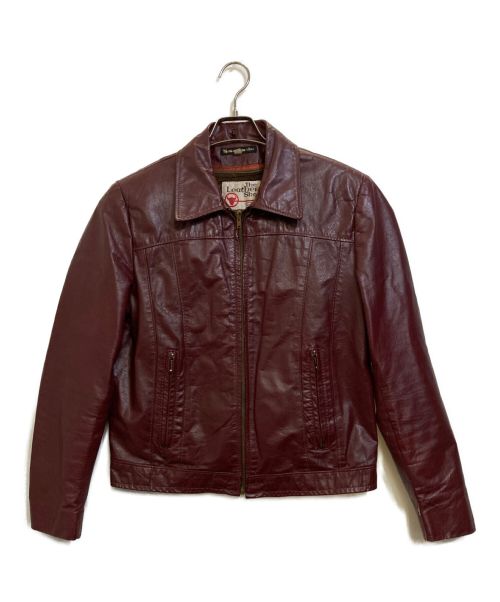 the Leather Shop（ザレザーショップ）the Leather Shop (ザレザーショップ) ライナー付レザージャケット ボルドー サイズ:38の古着・服飾アイテム