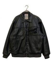 AVIREX（アヴィレックス）の古着「RECORD BREAKERS VARSITY JACKET」｜ブラック