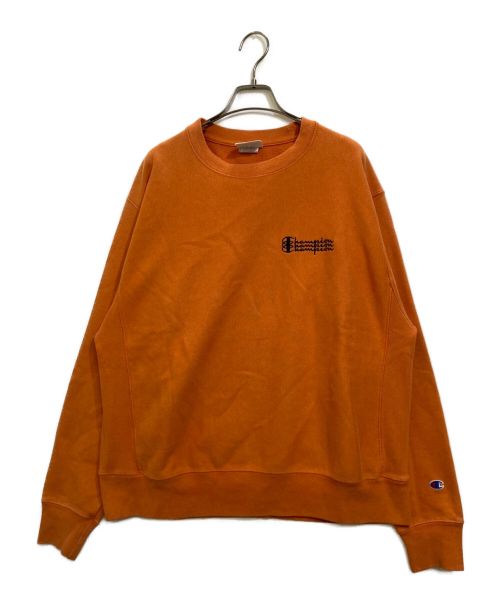 Champion REVERSE WEAVE（チャンピオン リバース ウィーブ）Champion REVERSE WEAVE (チャンピオンリバースウィーブ) スウェット オレンジ サイズ:Lの古着・服飾アイテム