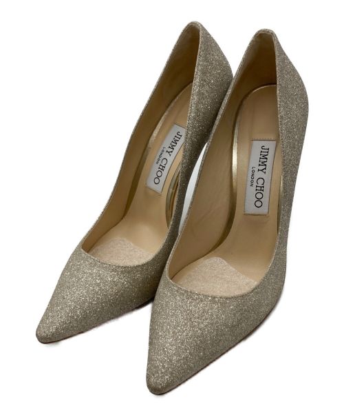 JIMMY CHOO（ジミーチュウ）JIMMY CHOO (ジミーチュウ) ダスティグリッター・ポインテッド トゥ パンプス サイズ:38の古着・服飾アイテム